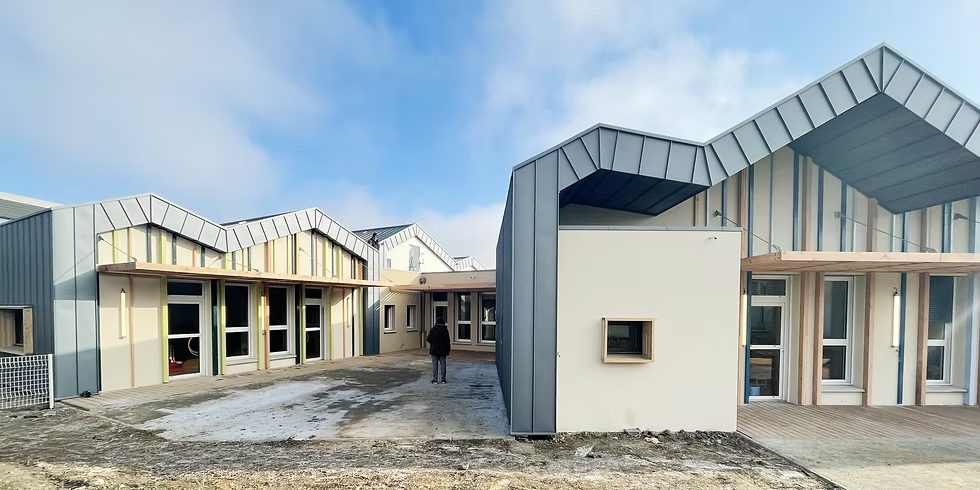Zinc pigmento bleu VM Zinc et bardage Fundermax, Riom